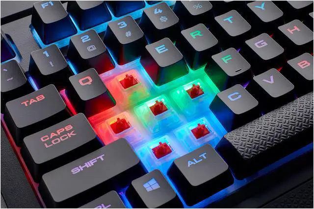 Alt view image 14 of 14 - CORSAIR - K68 RGB Mechanical Gaming Keyboard RGB Backlit Cherry MX Red Switch - Black