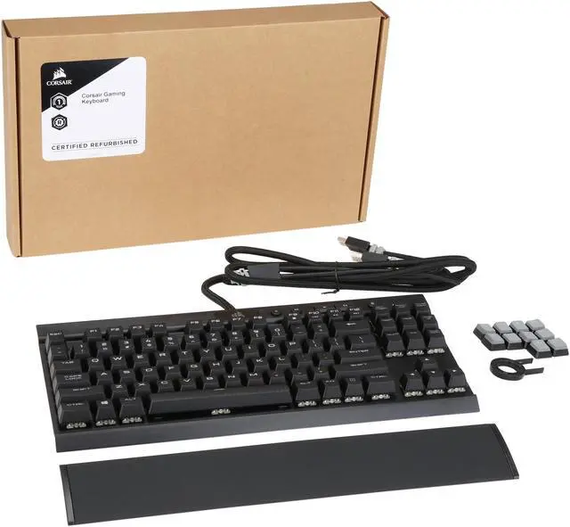 Alt view image 7 of 7 - Certified Refurbished CH-9110014-NA CORSAIR K65 RGB-LED Cherry MX Speed Rapidfire Gaming Mechanical Keyboard