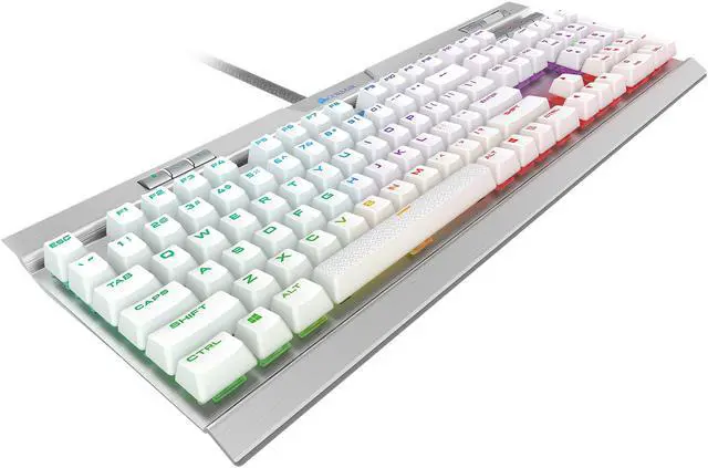 Alt view image 5 of 16 - Corsair K70 RGB MK.2 SE Mechanical RAPIDFIRE Gaming Keyboard - USB Passthrough & Media Controls - PBT Double-Shot Keycaps - Cherry MX Speed - RGB LED Backlit - White