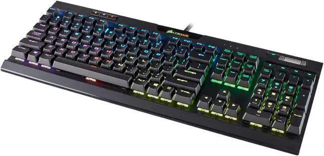 Alt view image 13 of 15 - Corsair K70 RGB MK.2 Mechanical Gaming Keyboard - USB Passthrough & Media Controls - Tactile & Quiet- Cherry MX Brown - RGB LED Backlit (CH-9109012-NA)