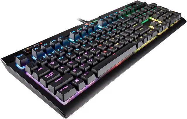 Alt view image 9 of 16 - Corsair STRAFE RGB MK.2 Cherry MX Red Mechanical Gaming Keyboard with RGB LED Backlit - CH-9104110-NA