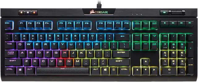 Alt view image 11 of 16 - Corsair STRAFE RGB MK.2 Cherry MX Red Mechanical Gaming Keyboard with RGB LED Backlit - CH-9104110-NA
