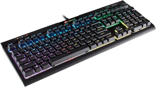 Alt view image 10 of 16 - Corsair STRAFE RGB MK.2 Cherry MX Red Mechanical Gaming Keyboard with RGB LED Backlit - CH-9104110-NA