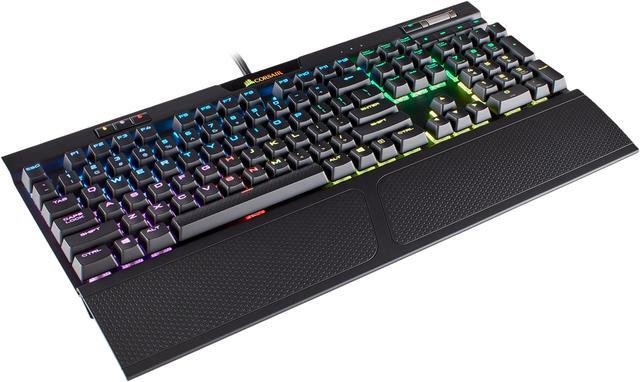 Alt view image 2 of 16 - Corsair K70 RGB MK.2 RAPIDFIRE Cherry MX Speed Mechanical Gaming Keyboard with RGB LED Backlit - CH-9109014-NA