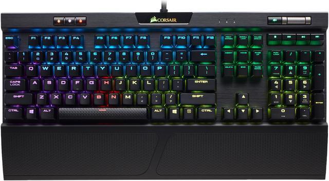 Alt view image 4 of 16 - Corsair K70 RGB MK.2 RAPIDFIRE Cherry MX Speed Mechanical Gaming Keyboard with RGB LED Backlit - CH-9109014-NA