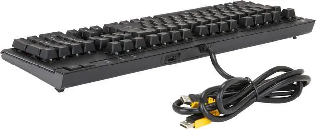 Alt view image 5 of 7 - Corsair Certified Refurbished STRAFE Mechanical Gaming Keyboard - Cherry MX Red Switch - Red LED Backlit - USB Passthrough - Linear and Quiet