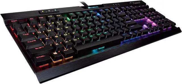 Main image of Corsair K70 RGB MK.2 Low Profile Mechanical Gaming Keyboard, Backlit RGB LED, Cherry MX Low Profile Red