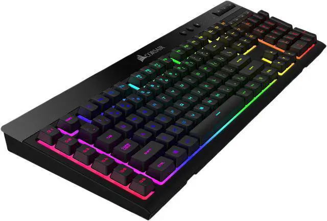 Alt view image 12 of 14 - CORSAIR K57 RGB Wireless Gaming Keyboard - <1ms response time with Slipstream Wireless - Connect with USB dongle, Bluetooth or wired - Individually Backlit RGB Keys, Black