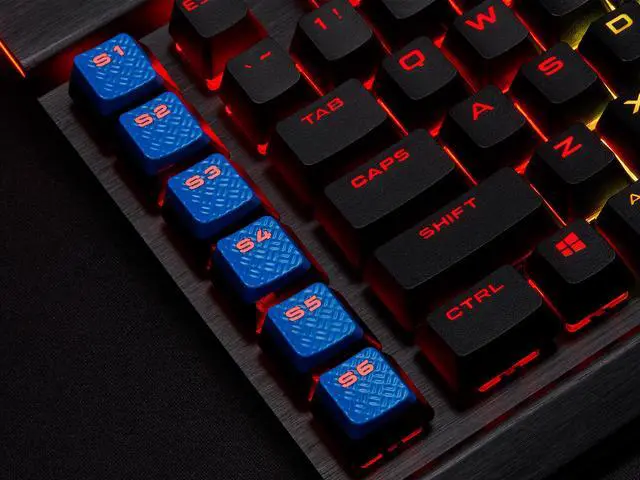 Alt view image 9 of 10 - Corsair K95 RGB Platinum XT Mechanical Gaming Keyboard, Backlit RGB LED, Cherry MX Speed RGB Silver, Black (CH-9127414-NA)