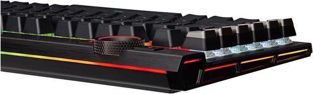 Alt view image 8 of 9 - Corsair K100 RGB Mechanical Gaming Keyboard - CHERRY MX SPEED RGB Silver Keyswitches - AXON Hyper-Processing Technology for 4x Faster Throughput - 44-Zone RGB LightEdge - PBT Double-Shot Keycaps