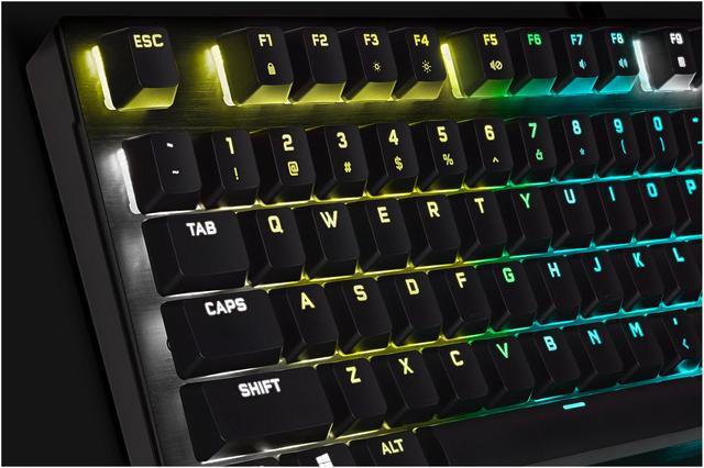Alt view image 11 of 20 - CORSAIR K60 RGB PRO LOW PROFILE Mechanical Gaming Keyboard, Backlit RGB LED, CHERRY MX Low Profile SPEEDKeyswitches, Black