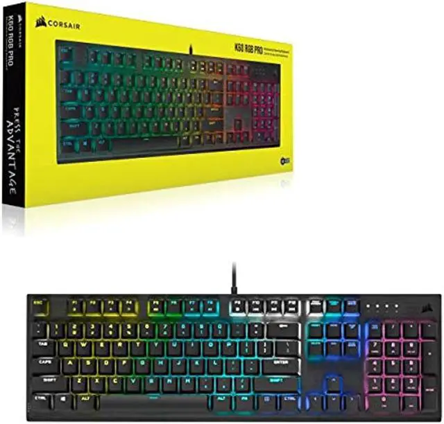 Alt view image 13 of 13 - Corsair K60 RGB Pro Mechanical Gaming Keyboard - CHERRY Mechanical Keyswitches - Durable AluminumFrame - Customizable Per-Key RGB Backlighting, Black