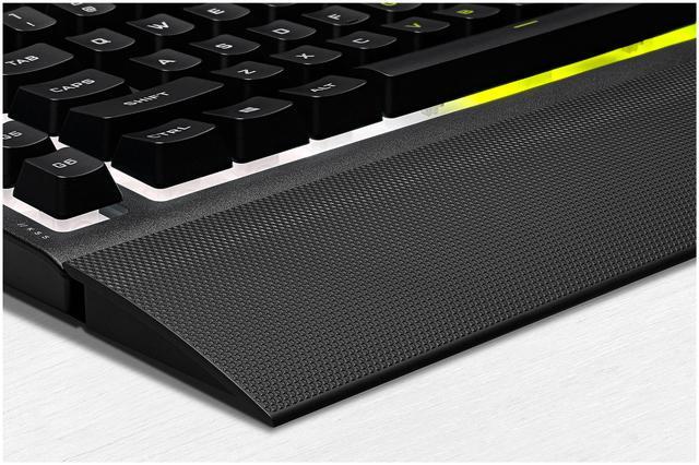 Alt view image 9 of 20 - Corsair K55 RGB PRO Membrane Wired Gaming Keyboard – IP42 Dust and Spill-Resistant, 6 Macro Keys w/ Elgato Integration, iCUE Compatible – Black