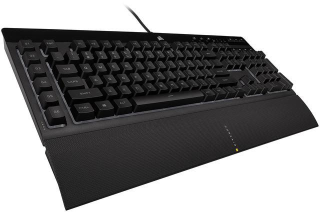 Alt view image 4 of 20 - Corsair K55 RGB PRO Membrane Wired Gaming Keyboard – IP42 Dust and Spill-Resistant, 6 Macro Keys w/ Elgato Integration, iCUE Compatible – Black