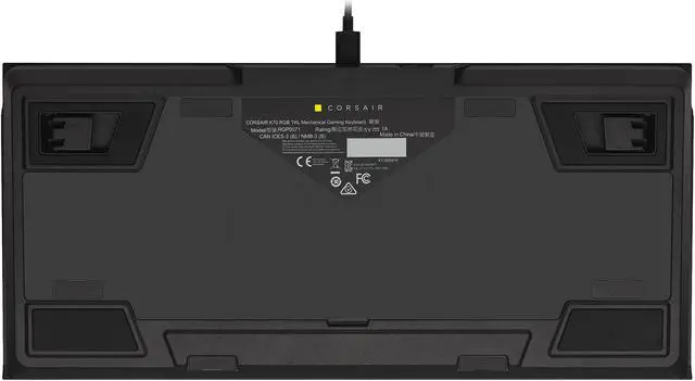 Alt view image 10 of 15 - CORSAIR K70 RGB TKL – CHAMPION SERIES Tenkeyless Mechanical Gaming Keyboard - CHERRY MX SPEED Keyswitches - Durable Aluminum Frame - Per-Key RGB LED Backlighting - Detachable USB Type-C Cable