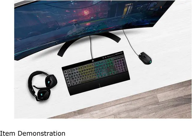 Alt view image 2 of 4 - Corsair K55 RGB pro + Harpoon RGB pro Gaming Bundle