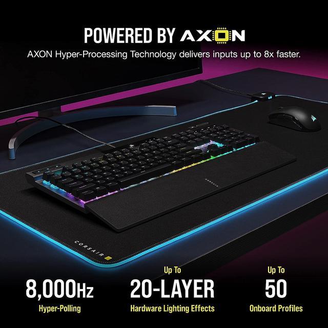 Alt view image 4 of 8 - Corsair K70 RGB PRO Wired Mechanical Gaming Keyboard - Cherry MX RGB Red Linear Switches, 8,000Hz Hyper-Polling, PBT Double-Shot PRO Keycaps, Soft-Touch Palm Rest - Black