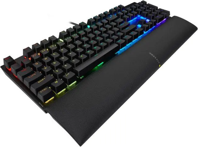 Alt view image 3 of 16 - Corsair K60 RGB Pro SE Mechanical Gaming Keyboard - Cherry Mechanical Keyswitches - Durable AluminumFrame - Customizable Per-Key RGB Backlighting - PBT Double-Shot Keycaps - Detachable Palm Rest