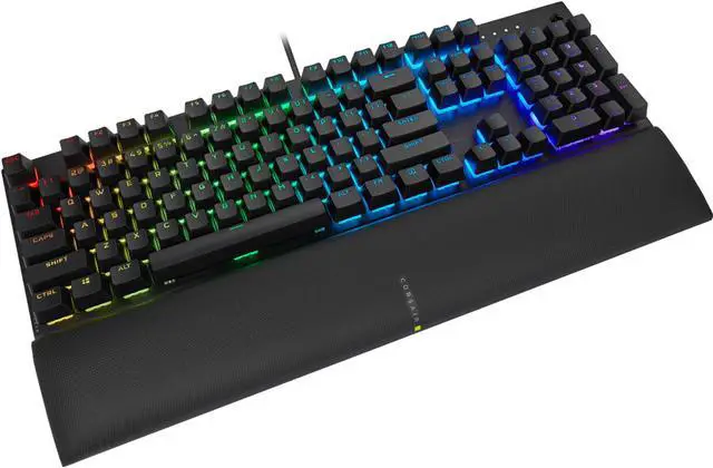 Alt view image 4 of 16 - Corsair K60 RGB Pro SE Mechanical Gaming Keyboard - Cherry Mechanical Keyswitches - Durable AluminumFrame - Customizable Per-Key RGB Backlighting - PBT Double-Shot Keycaps - Detachable Palm Rest