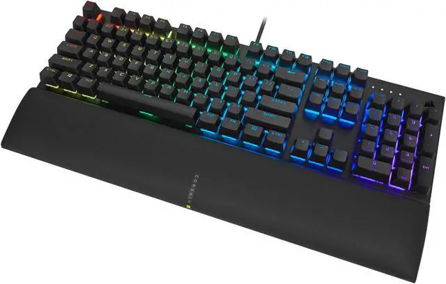 Alt view image 5 of 16 - Corsair K60 RGB Pro SE Mechanical Gaming Keyboard - Cherry Mechanical Keyswitches - Durable AluminumFrame - Customizable Per-Key RGB Backlighting - PBT Double-Shot Keycaps - Detachable Palm Rest