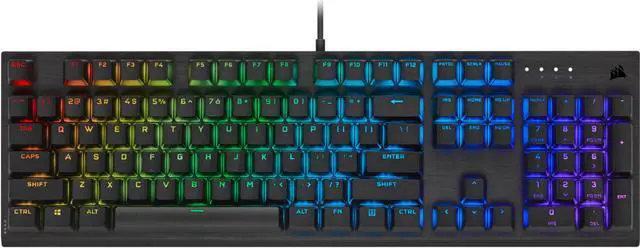 Alt view image 8 of 16 - Corsair K60 RGB Pro SE Mechanical Gaming Keyboard - Cherry Mechanical Keyswitches - Durable AluminumFrame - Customizable Per-Key RGB Backlighting - PBT Double-Shot Keycaps - Detachable Palm Rest