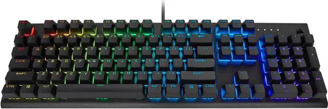 Alt view image 9 of 16 - Corsair K60 RGB Pro SE Mechanical Gaming Keyboard - Cherry Mechanical Keyswitches - Durable AluminumFrame - Customizable Per-Key RGB Backlighting - PBT Double-Shot Keycaps - Detachable Palm Rest