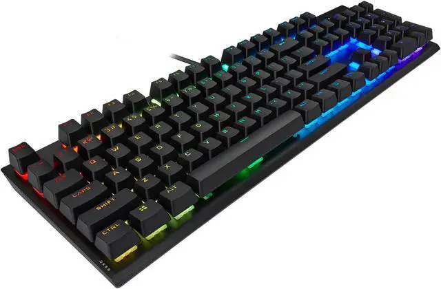 Alt view image 10 of 16 - Corsair K60 RGB Pro SE Mechanical Gaming Keyboard - Cherry Mechanical Keyswitches - Durable AluminumFrame - Customizable Per-Key RGB Backlighting - PBT Double-Shot Keycaps - Detachable Palm Rest