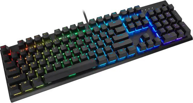 Alt view image 11 of 16 - Corsair K60 RGB Pro SE Mechanical Gaming Keyboard - Cherry Mechanical Keyswitches - Durable AluminumFrame - Customizable Per-Key RGB Backlighting - PBT Double-Shot Keycaps - Detachable Palm Rest