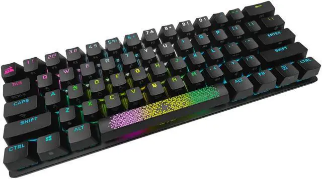 Alt view image 4 of 5 - CORSAIR K70 PRO MINI WIRELESS RGB 60% Mechanical Gaming Keyboard, Backlit RGB LED, CHERRY MX Red Keyswitches, Black (CH-9189010-NA)