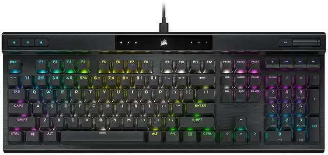 Alt view image 6 of 13 - Corsair K70 RGB PRO Wired Mechanical Gaming Keyboard (CHERRY MX RGB Speed Switches: Linear and Rapid, 8,000Hz Hyper-Polling, PBT DOUBLE-SHOT PRO Keycaps, Soft-Touch Palm Rest) QWERTY, NA - Black