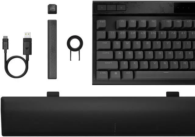 Alt view image 16 of 20 - CORSAIR K70 MAX RGB Magnetic-Mechanical Gaming Keyboard - Adjustable CORSAIR MGX Switches, Dedicated Media Controls, CORSAIR AXON, Aluminum Frame - Steel Gray