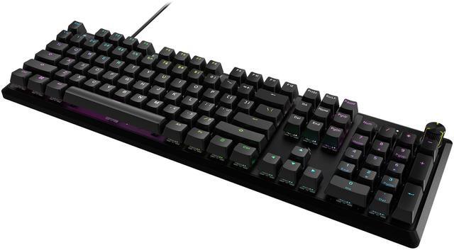 Alt view image 3 of 15 - CORSAIR K70 CORE RGB Mechanical Gaming Keyboard - CORSAIR Red Linear Switches - Sound Dampening - Rotary Dial - Aluminum Top Plate - Onboard Storage - Black