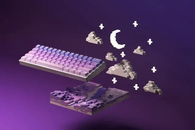 Alt view image 5 of 5 - Corsair K65 RGB MINI 60% Mechanical Wired Gaming Keyboard (CHERRY MX SPEED, AXON hyper-processing technology, compact design) – Pastel Twilight