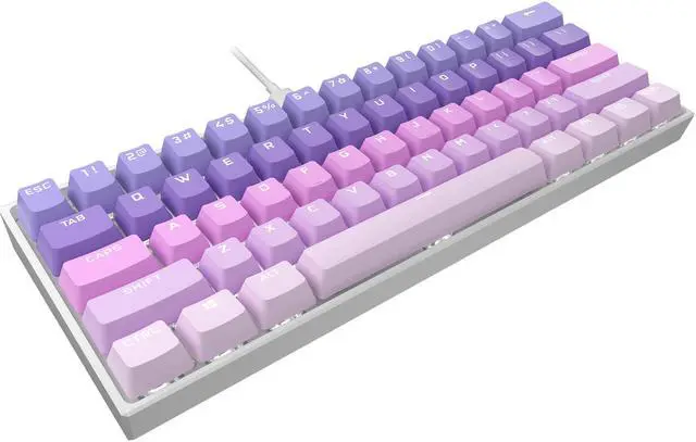 Alt view image 3 of 5 - Corsair K65 RGB MINI 60% Mechanical Wired Gaming Keyboard (CHERRY MX SPEED, AXON hyper-processing technology, compact design) – Pastel Twilight