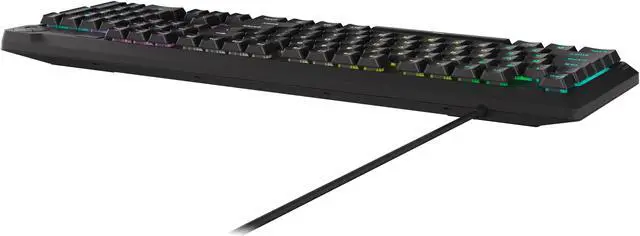 Alt view image 4 of 8 - CORSAIR K55 CORE RGB Gaming Keyboard - Ten-Zone RGB - Four Dedicated Media Keys - Quiet, Responsive Switches - 300ml Spill Resistance - CORSAIR iCUE