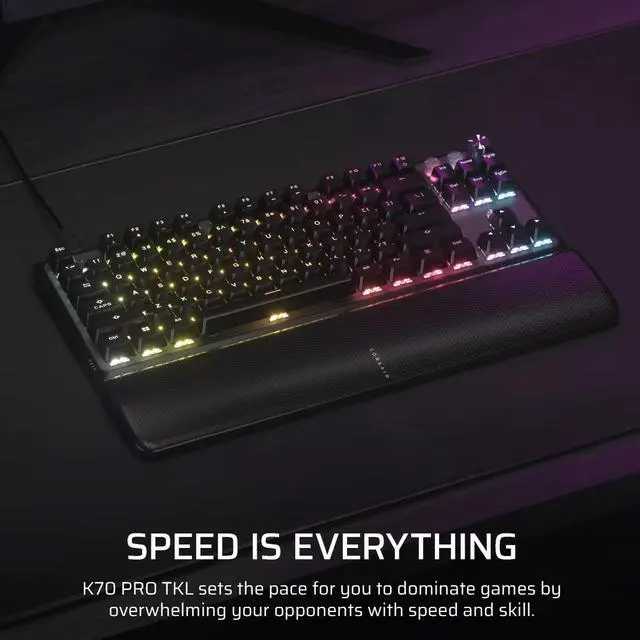 Alt view image 5 of 14 - CORSAIR K70 PRO TKL Hall Effect Programmable Keyboard - CORSAIR MGX Hyperdrive magnetic Switches - Hall Effect - Rapid trigger - 8000Hz hyper-pollin