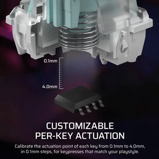 Alt view image 9 of 14 - CORSAIR K70 PRO TKL Hall Effect Programmable Keyboard - CORSAIR MGX Hyperdrive magnetic Switches - Hall Effect - Rapid trigger - 8000Hz hyper-pollin