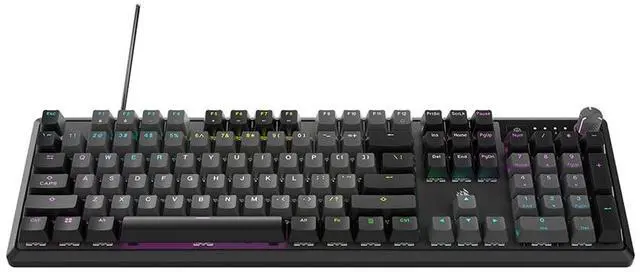 Alt view image 2 of 3 - Corsair K70 CORE RGB Mechanical Gaming Keyboard - Steel Grey (Revival Series) - MLX Red linear switches - Refurbished