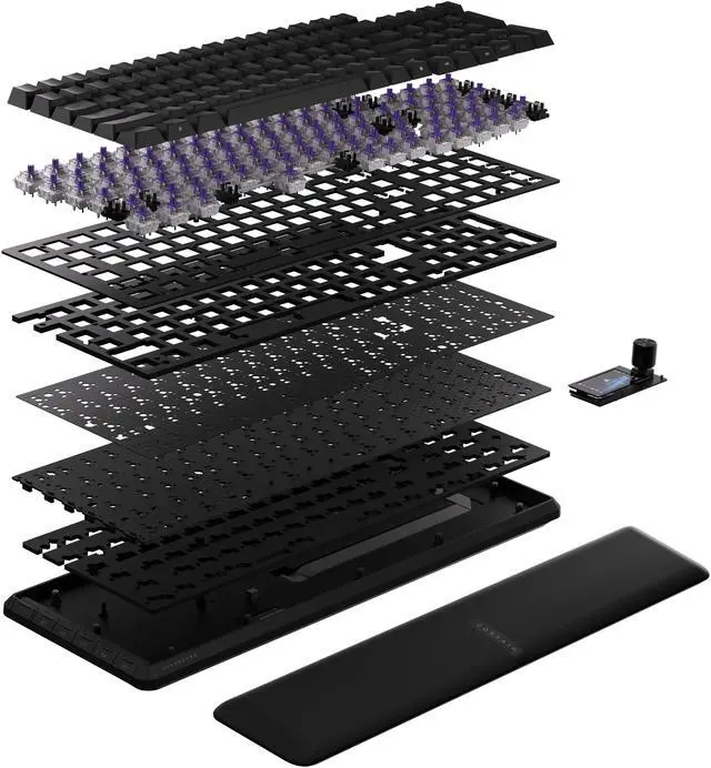 Alt view image 6 of 9 - Corsair Vanguard 96 Wired Mechanical Gaming Keyboard – 96% Layout, MLX Plasma Linear Switches, 8000Hz Polling, LCD Display, Virtual Stream Deck, G-Keys, SOCD Flashtap, QWERTY US – Black