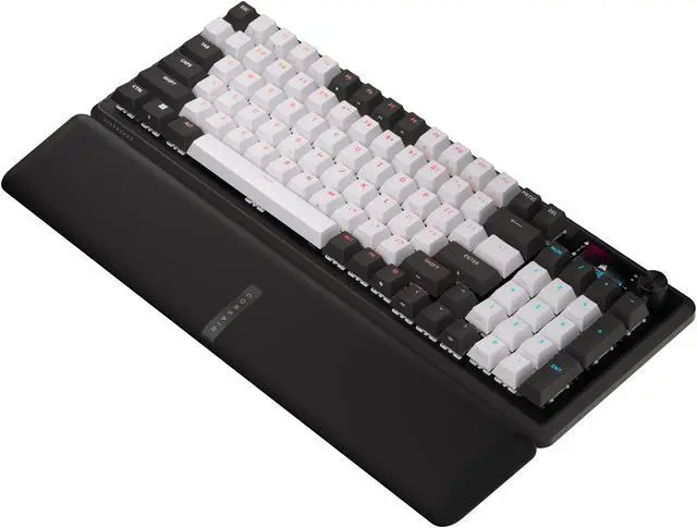 Alt view image 3 of 9 - Corsair Vanguard 96 Wired Mechanical Gaming Keyboard – 96% Layout, MLX Pulse Switches, 8000Hz Polling, LCD Display, Virtual Stream Deck, G-Keys, SOCD Flashtap, QWERTY US – Dual Tone