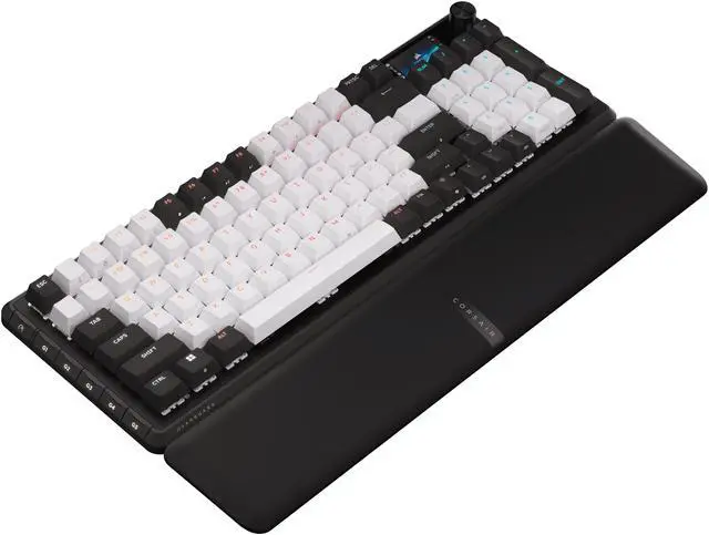 Alt view image 4 of 9 - Corsair Vanguard 96 Wired Mechanical Gaming Keyboard – 96% Layout, MLX Pulse Switches, 8000Hz Polling, LCD Display, Virtual Stream Deck, G-Keys, SOCD Flashtap, QWERTY US – Dual Tone
