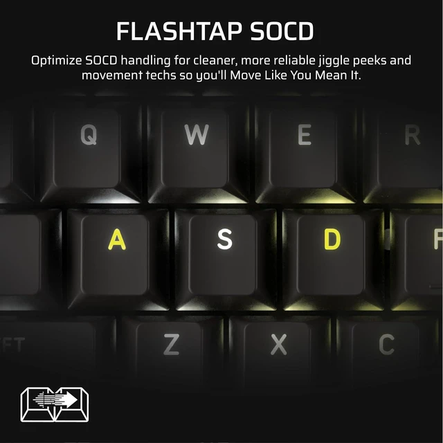 Alt view image 10 of 13 - Corsair VANGUARD 96 WIRLESS Mechanical Gaming Keyboard - CH-91F901E-NA