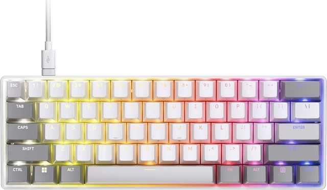 Main image of Corsair Clipper PRO MINI 60 Hall Effect Gaming Keyboard – US QWERTY – White