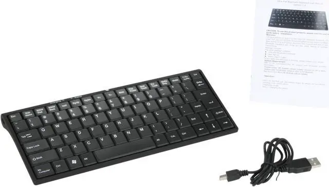 Alt view image 5 of 6 - Spider E-BTKB-B001 Black Bluetooth Wireless Ultra Slim Keyboard