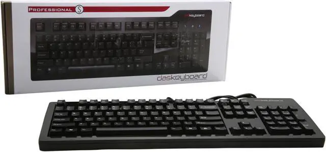 Alt view image 5 of 5 - Das Keyboard DASK3PROMS1SI Black USB Wired Standard Model S Professional Silent Keyboard