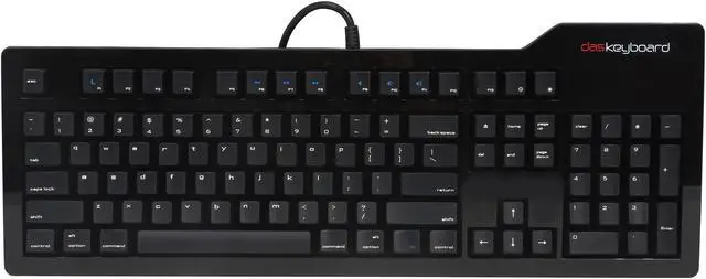 Alt view image 2 of 4 - Das Keyboard Professional S for Mac DASK3PROMS1MACCLI Black 104 Normal Keys USB 2.0 Wired Keyboard - MX Blue