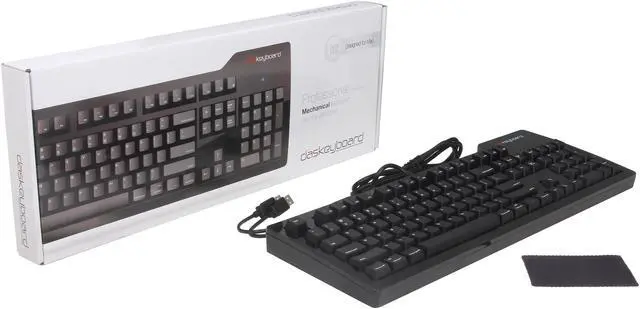 Alt view image 4 of 4 - Das Keyboard Professional S for Mac DASK3PROMS1MACCLI Black 104 Normal Keys USB 2.0 Wired Keyboard - MX Blue