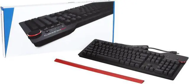 Alt view image 6 of 5 - Das Keyboard 4 Ultimate DASK4ULTMBLU Black 104 Normal Keys USB Wired Slim Mechanical Keyboard with MX Blue Key Switches