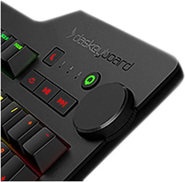Alt view image 9 of 16 - Das Keyboard 4Q Soft Tactile MX Brown RGB Smart Mechanical Keyboard (DKPKD4RP0MNS0USX)