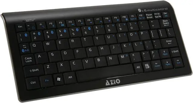 Main image of AZIO KB334B Black 80 Normal Keys Bluetooth Wireless Mini Keyboard (work with iPhone, iPad, Android 3.0)